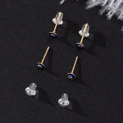 Men's Demon Eye Stud Earrings Set