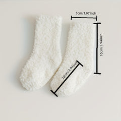 Winter Children's Plush Socks Thick Warm Keeping Socks Non-slip Baby Socks