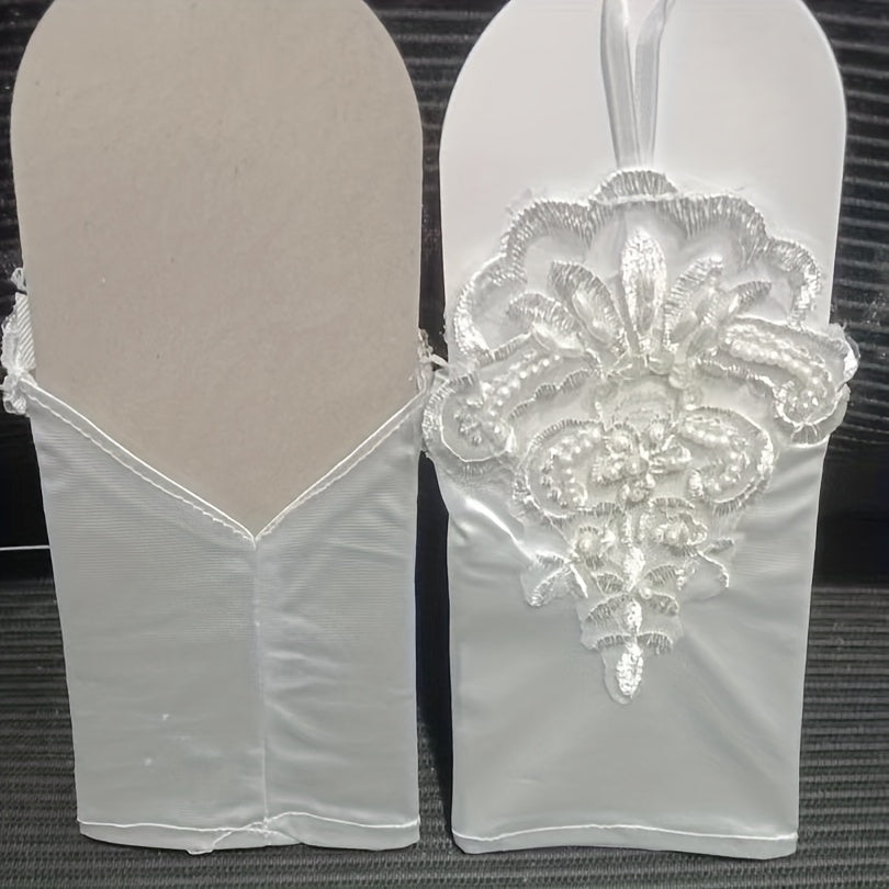 Bride's Fingerless Wedding Gloves for Bridal Accessories