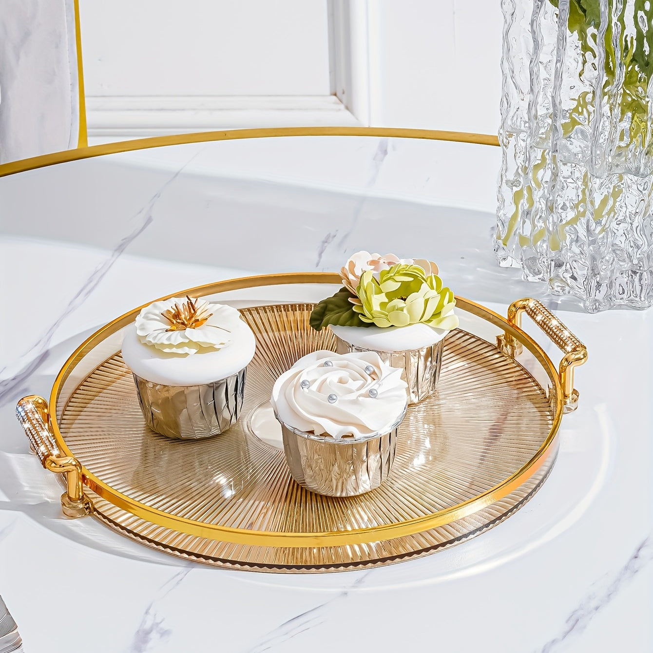 Decorative Snack Tray Cup Tray Coffee Cup Tray