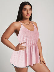 Casual Tank Top Women Nipped Waist Ruched Cami Top