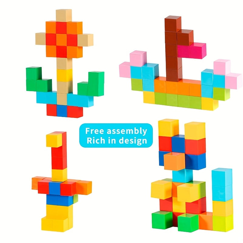 Magnetic Building Blocks DIY Toy 150pcs 15 Colors
