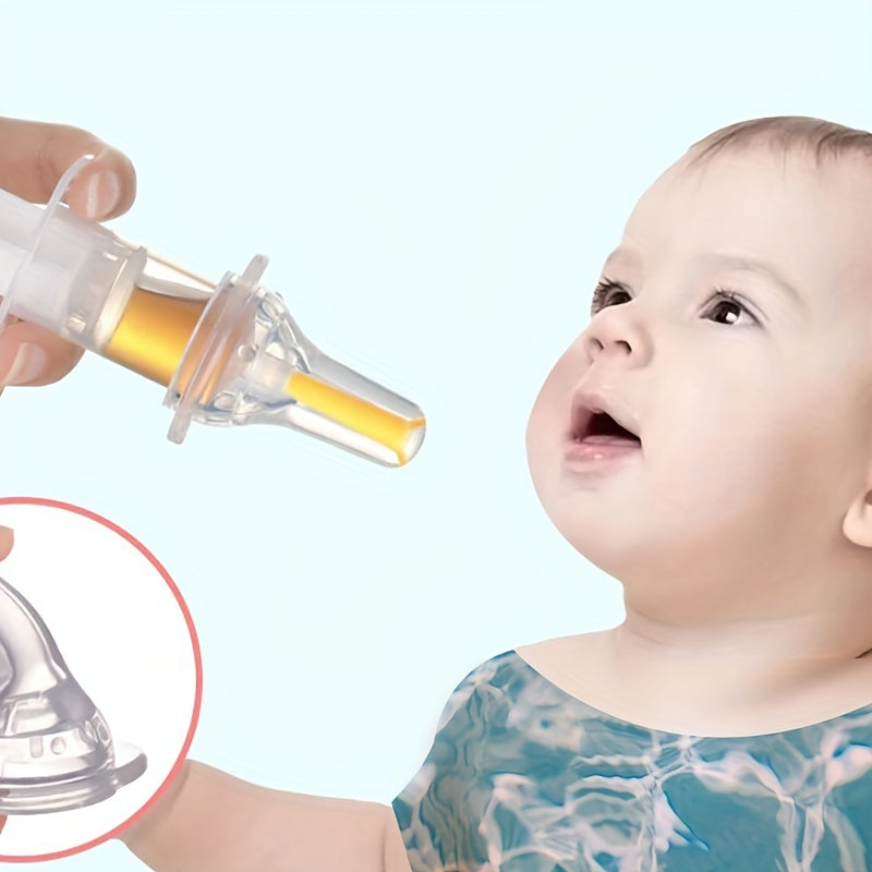 5pcs Baby Feeder Set Dropper Nose Aspirator Clamp Finger Sleeve Toothbrush Spoon