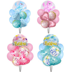 9pcs Gender Reveal Baby Party Balloon Set