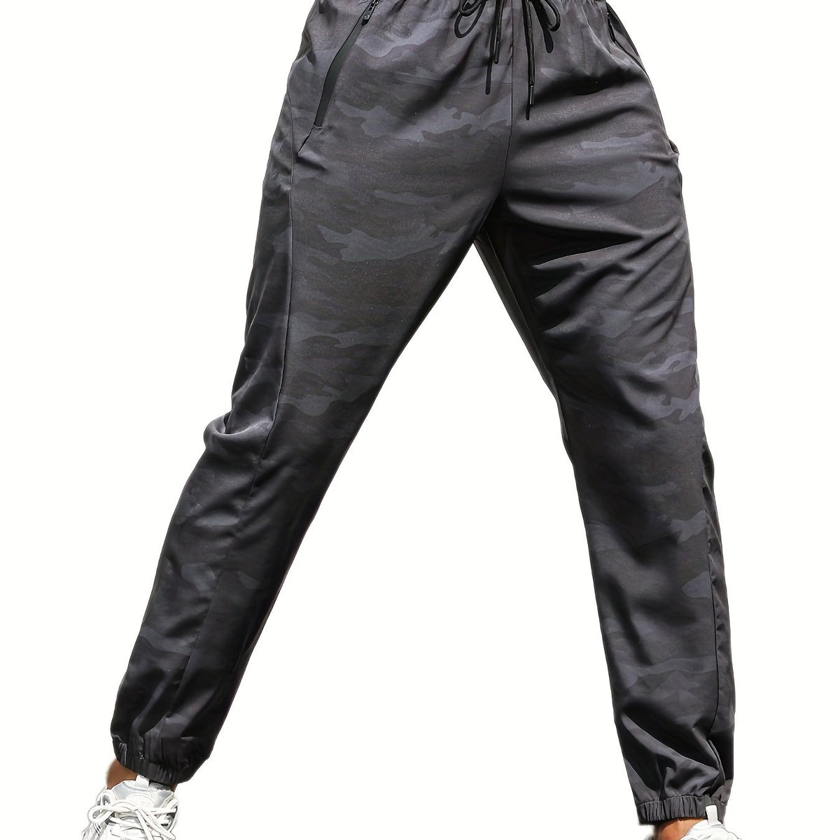 Camo Drawstring Joggers Active Pant Breathable Athletic Pants Men