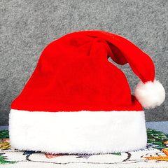 Plush Christmas Hat for Adults and Kids