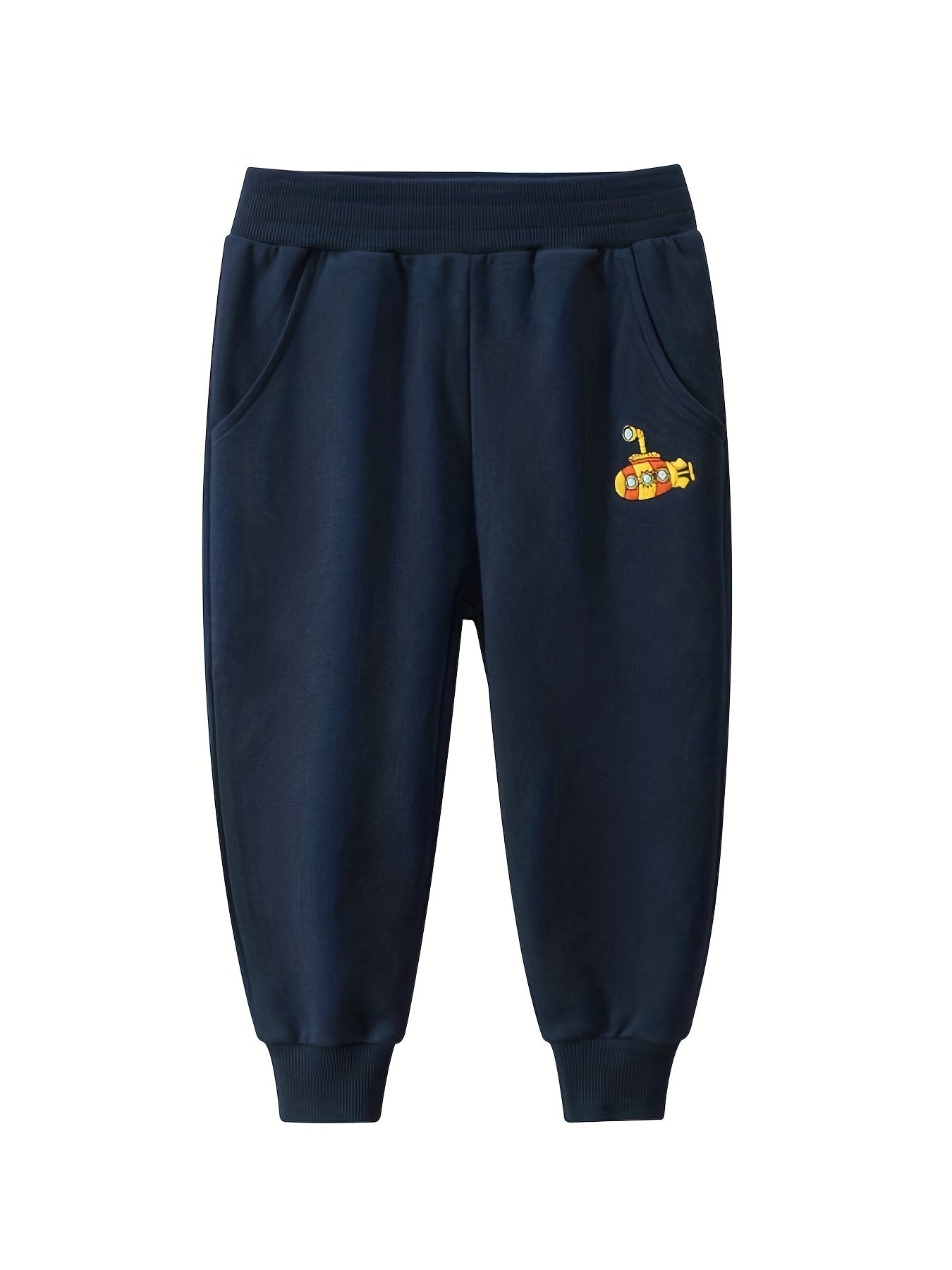Toddler Boy's Airplane Embroidered Sweatpants