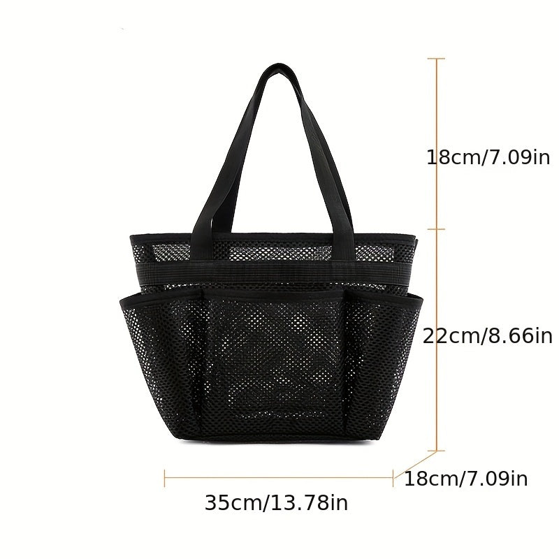 Mesh Shower Caddy Portable Shower Basket Quick Dry Hanging Shower Bag