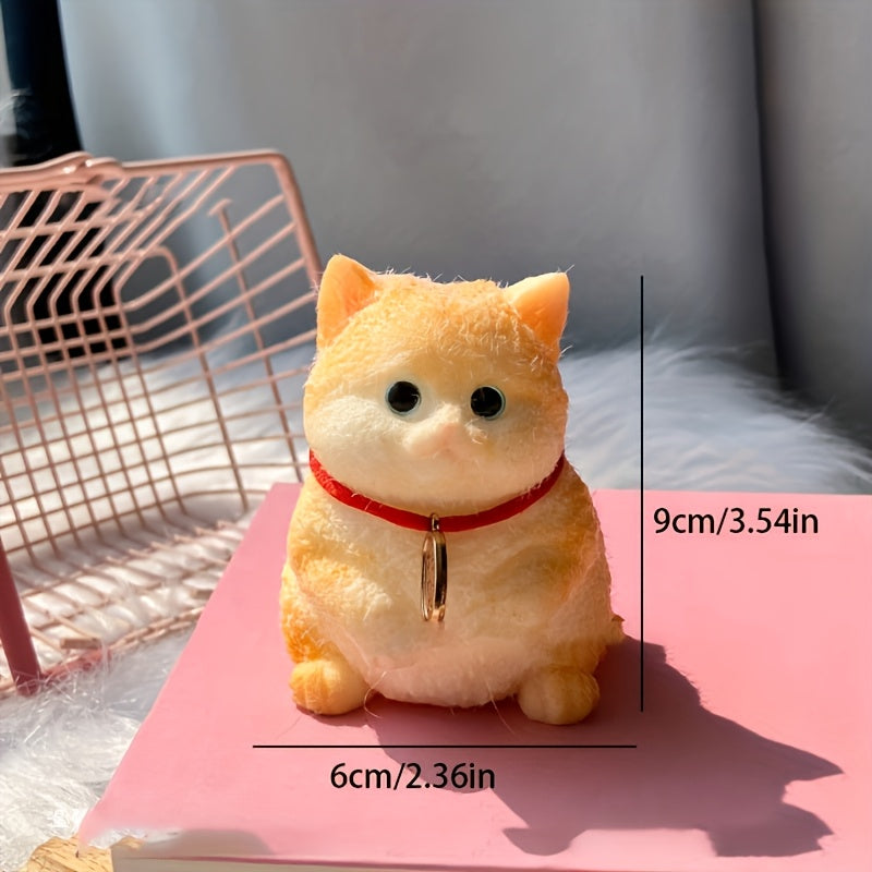 Taba Squishy Realistic Cat Toy ASMR Sensory Anxiety Relief