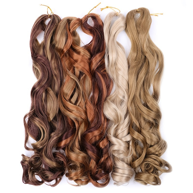 Pre Stretched Bouncy Braiding Hair Loose Wavy French Curly Braiding Hair