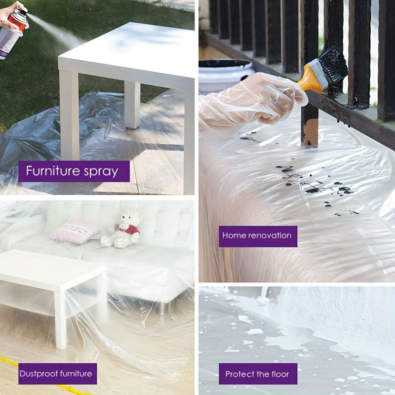 Furniture Dust-proof Masking Tape Plastic Drop Cloth