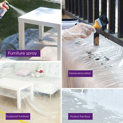 Furniture Dust-proof Masking Tape Plastic Drop Cloth