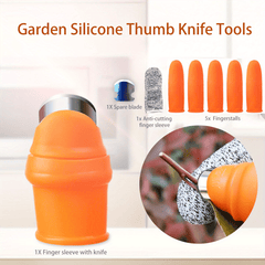 6pcs Garden Silicone Thumb Tools Separator Finger Harvesting Plant Picking