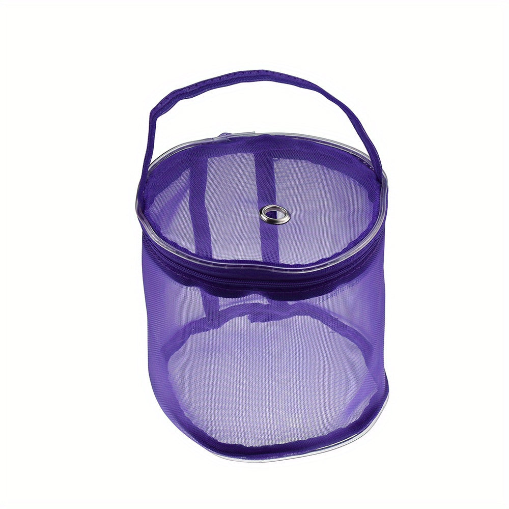 Portable Organizer Yarn Case Mesh Bag Crochet Thread Storage Tote Baskets