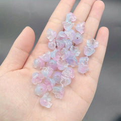 10pcs 10mm Bluebells Glass Beads Jewelry Making DIY Necklace Bracelet Pendant