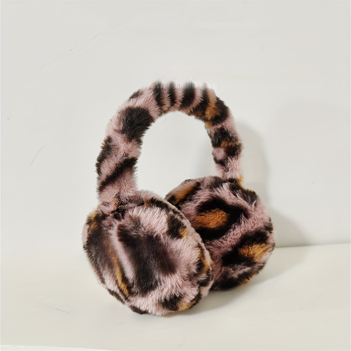 Leopard Print Ear Warmer Windproof Winter Hand Wash Holiday Theme