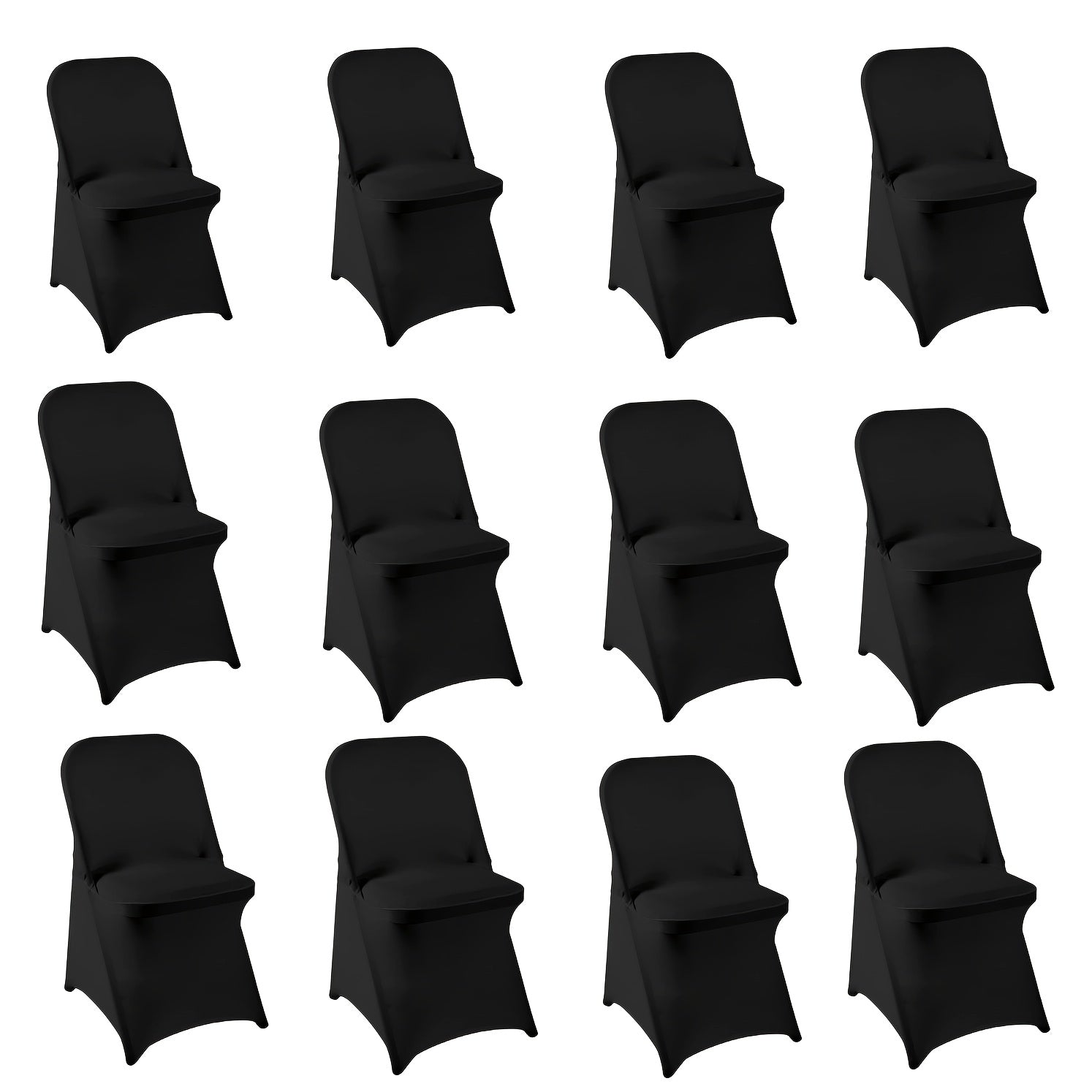 12pcs Soft Elastic Chair Covers, Washable High Elasticity