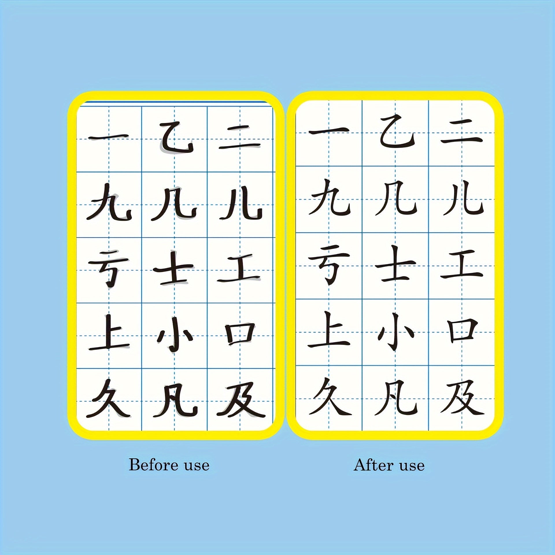 Calligraphy Stickers Practice Book 3000 Chinese Characters Hard Paper