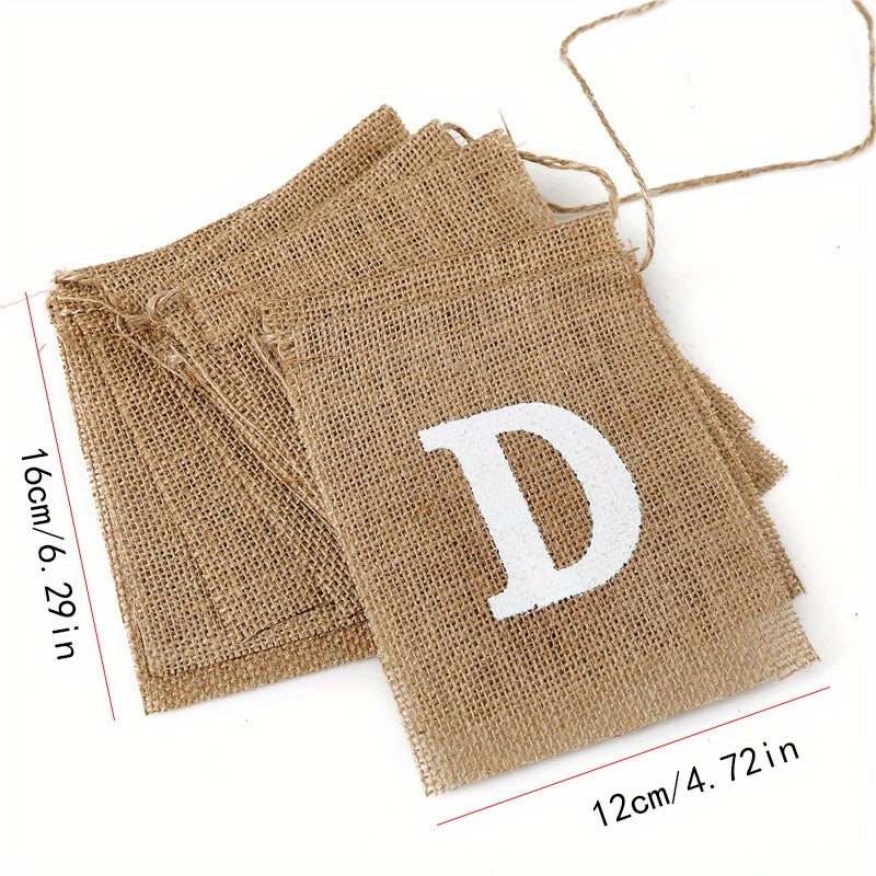 Rustic Just Married Mr & Mrs Wedding Bunting Decoration