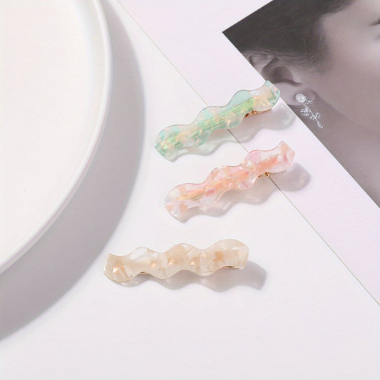 Wave Shape Plastic Hair Clip Duck Billed Clip Hair Accessories For Women