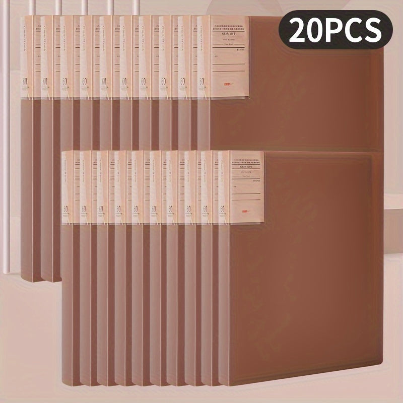 20pcs A4 Document Folder File Storage Folder