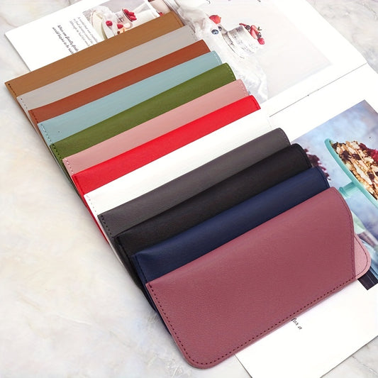 Minimalist PU Leather Glasses Bag Sunglasses Storage Pouch