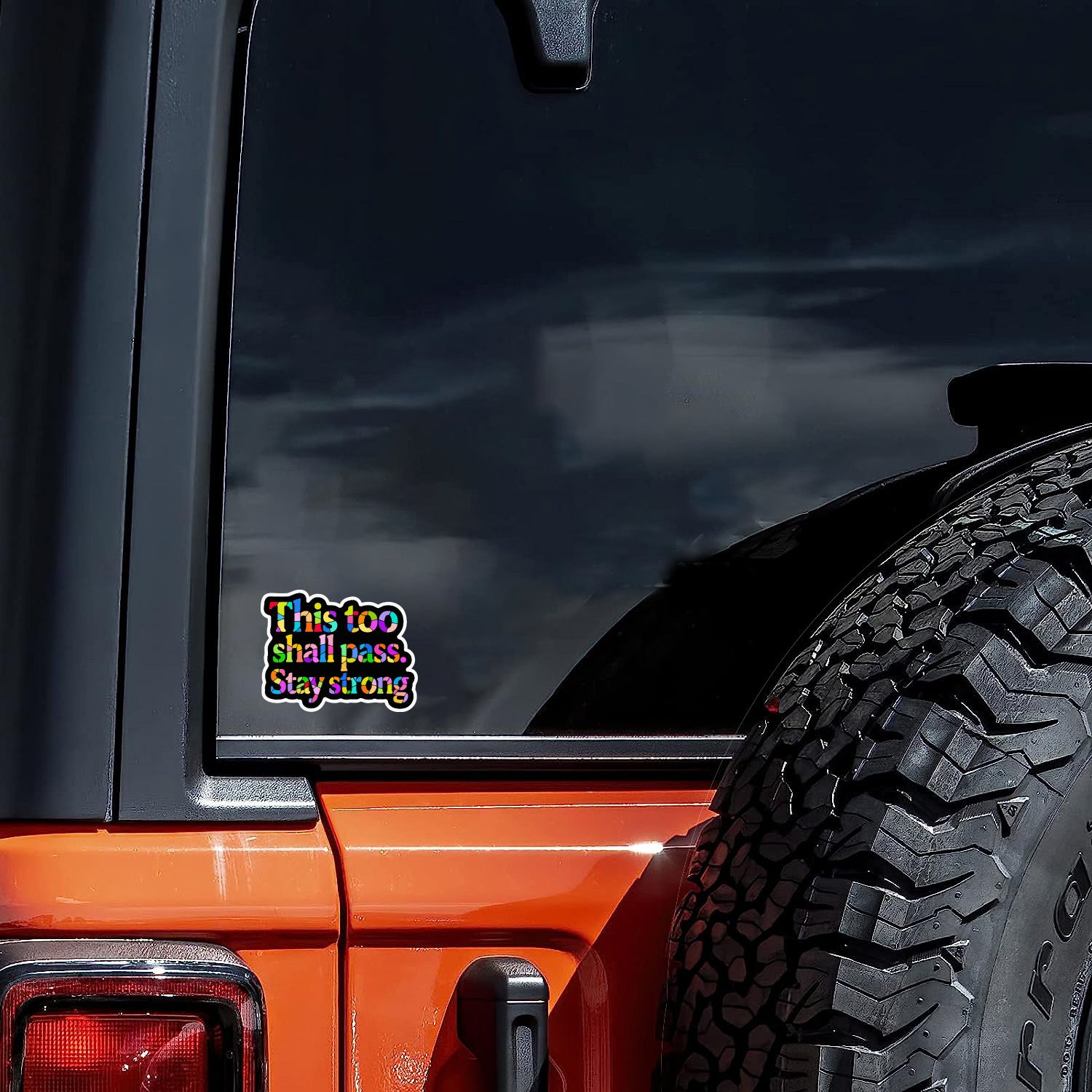 Stay Strong Vibrant Purpose Stickers for Devices