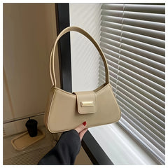 Solid Shoulder Bag Minimalist Handbag