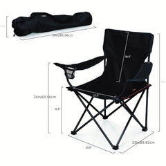 Portable Camping Chair Lightweight with Pocket & Bottle Holder