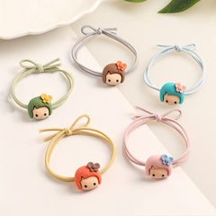 Cartoon Girl Hair Tie Hair Rope High Elasticity No Damage To Hair For Girls