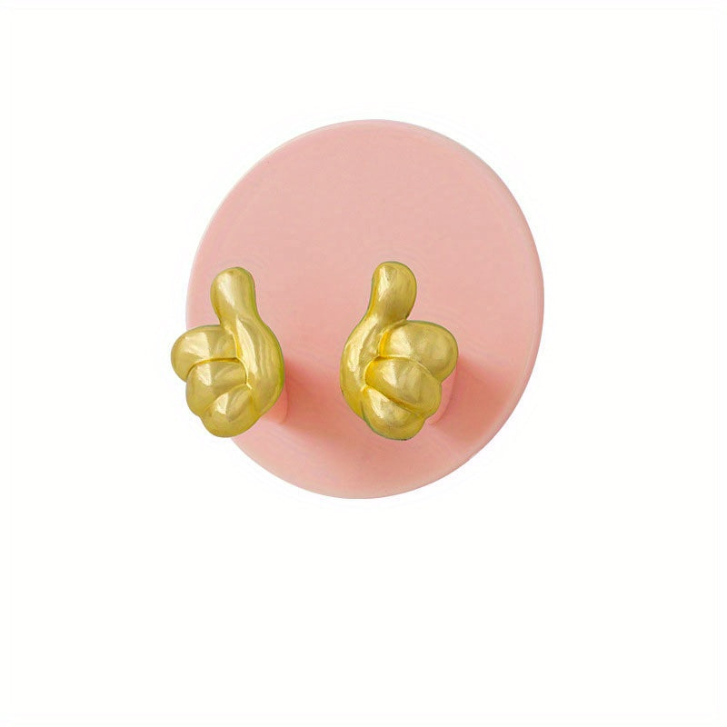 Power Socket Hook Punch Strong Traceless Cartoon Golden Finger Plug Hook