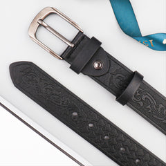 Vintage Phoenix Tail Embossed Men's Belt
