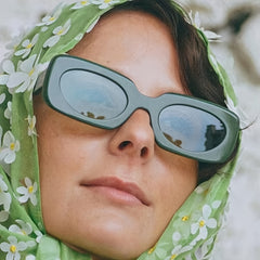 Colorful Rectangle Sunglasses UV400 Protection Square Shades