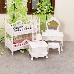 Mini Furniture Makeup Table Bedside Table for Dollhouse Home Decor