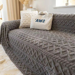 Soft Plush Sofa Slipcovers Anti Scratch Cushion Cover Home Decor