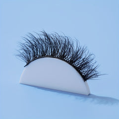 7 Pairs 5D Curly False Eyelashes Cross 12mm Cat Eye Look Thick Lashes