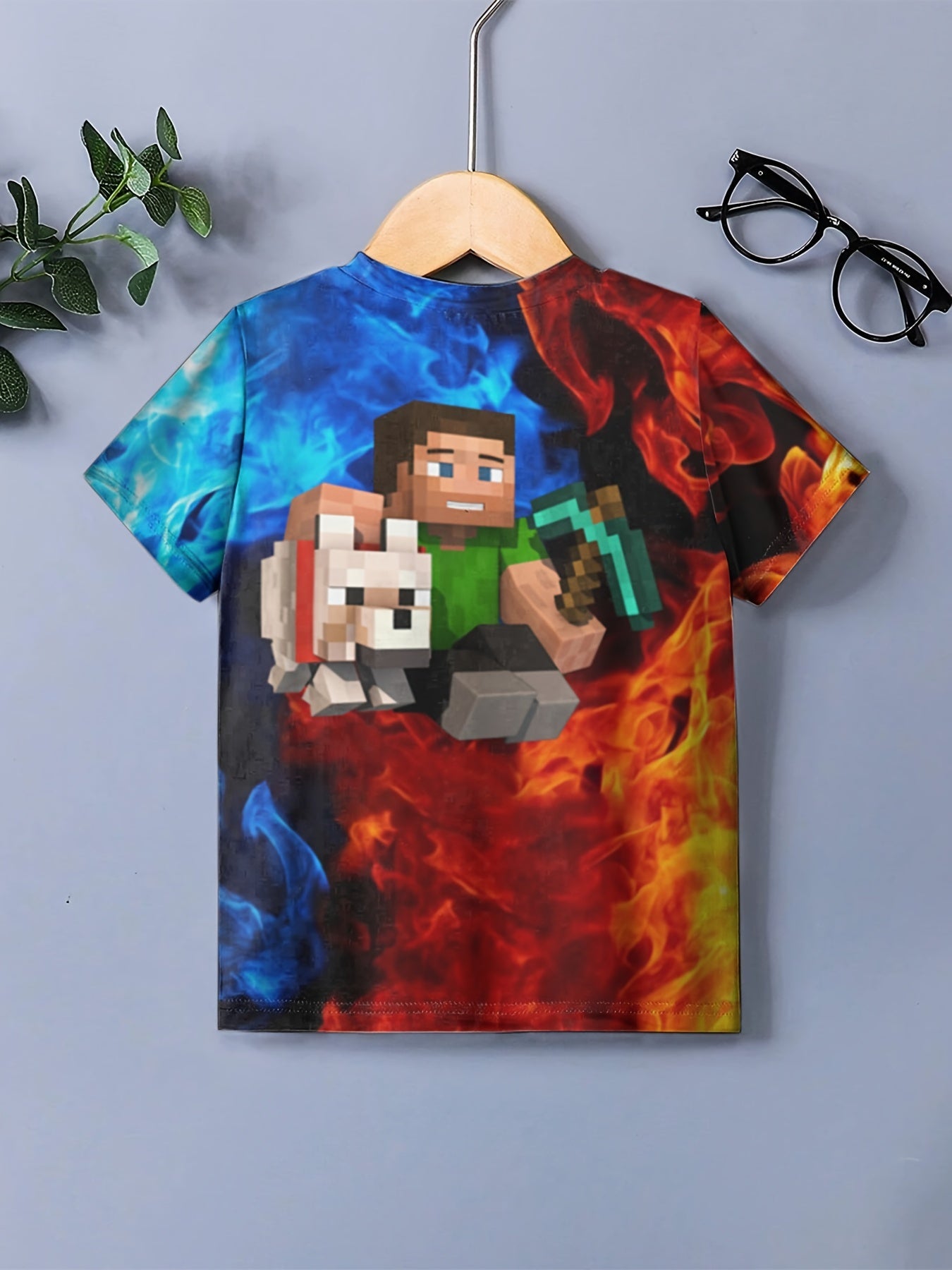 Kids Rushing Man 3D Print Casual T-shirt