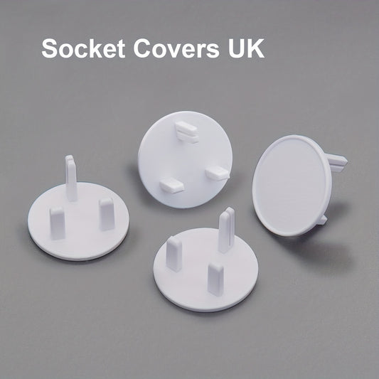 20pcs British Standard Socket Protective Covers Baby Proofing Plug Covers