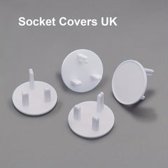 20pcs British Standard Socket Protective Covers Baby Proofing Plug Covers