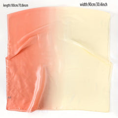 Gradient Silk Shawl Windproof Travel Scarf for Women
