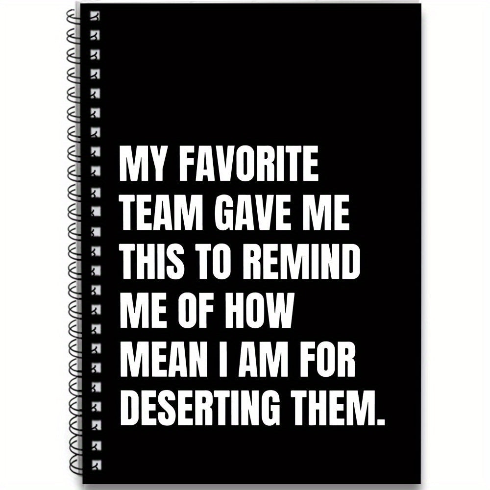 Humorous Farewell Spiral Notebook Coworker Retirement Gift