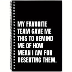 Humorous Farewell Spiral Notebook Coworker Retirement Gift