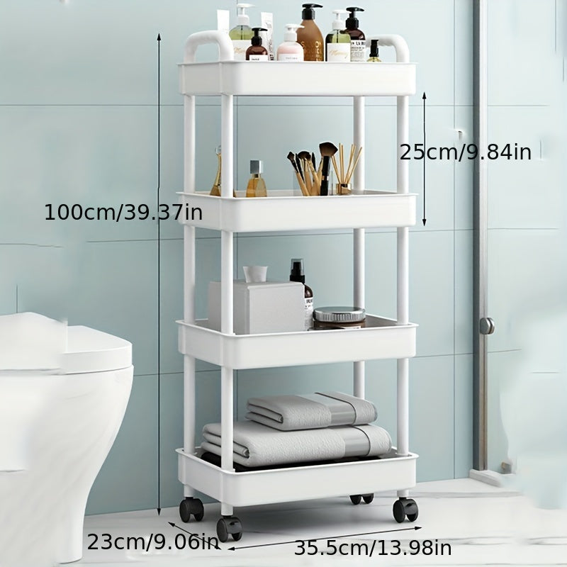 Household Snack Small Cart Large Capacity Organizer Living Room Floor Rack