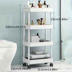 Household Snack Small Cart Large Capacity Organizer Living Room Floor Rack