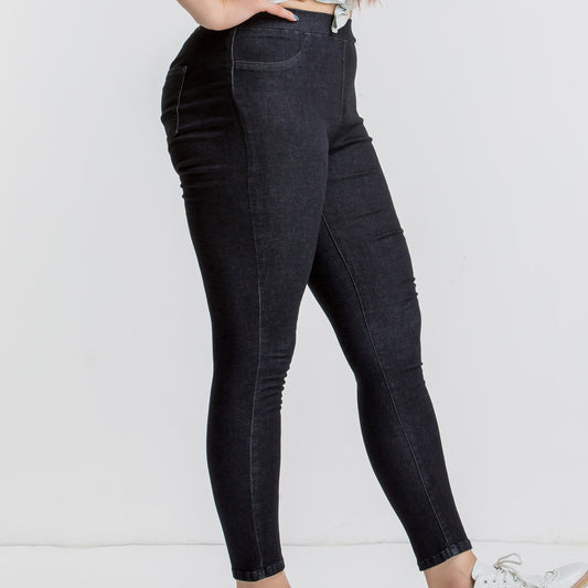  High Rise Skinny Jeans with Pockets