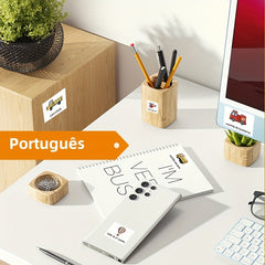 Kids Portuguese Vocabulary Stickers - Colorful Illustrations - Fun Learning