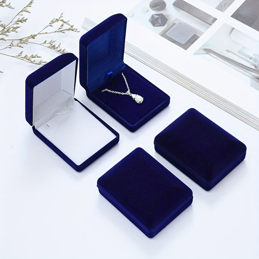 Velvet Necklace Pendant Jewelry Display Box for Gifts