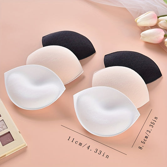 3 Pairs Bra Insert Pads Anti-convex Chest Enhancer Women's Lingerie Acc