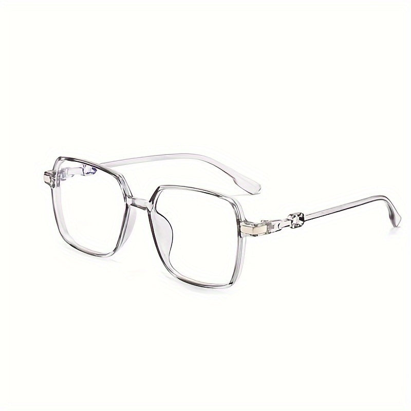 Light Blocking Glasses Jelly Square Clear Lens Computer Glasses