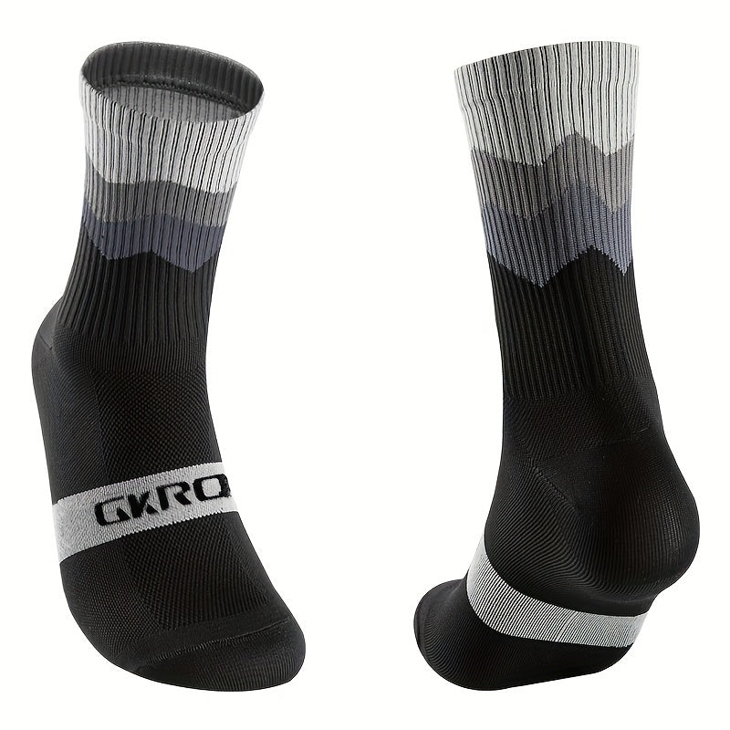 Compression Crew Socks Non Slip Moisture Wicking Nylon Blend Sports Socks